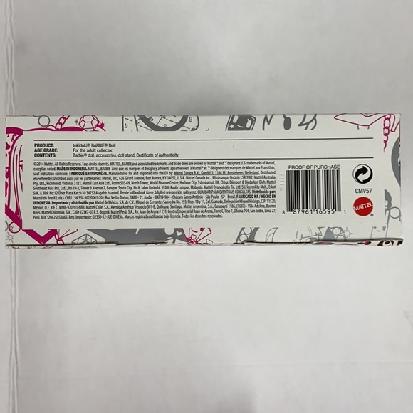 NRFB OBO Collectible Barbie Tokidoki Pink - Picture 15 of 15